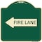 Signmission Fire Lane Left Arrow Heavy-Gauge Aluminum Architectural Sign, 18" x 18", G-1818-23982 A-DES-G-1818-23982 - alternate 1